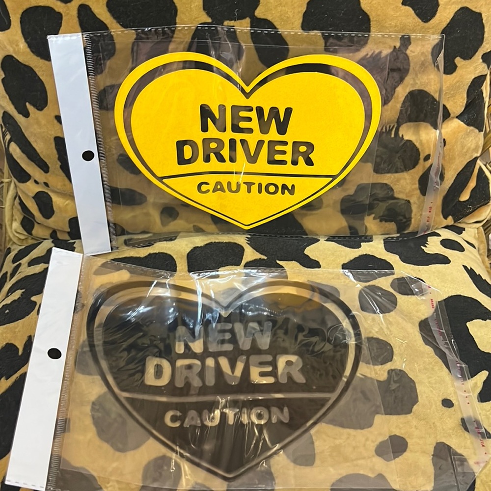 New driver car window decal